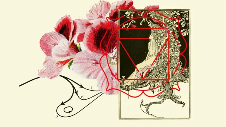 root chakra symbol collage art woman leaning on tree